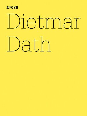 cover image of Dietmar Dath